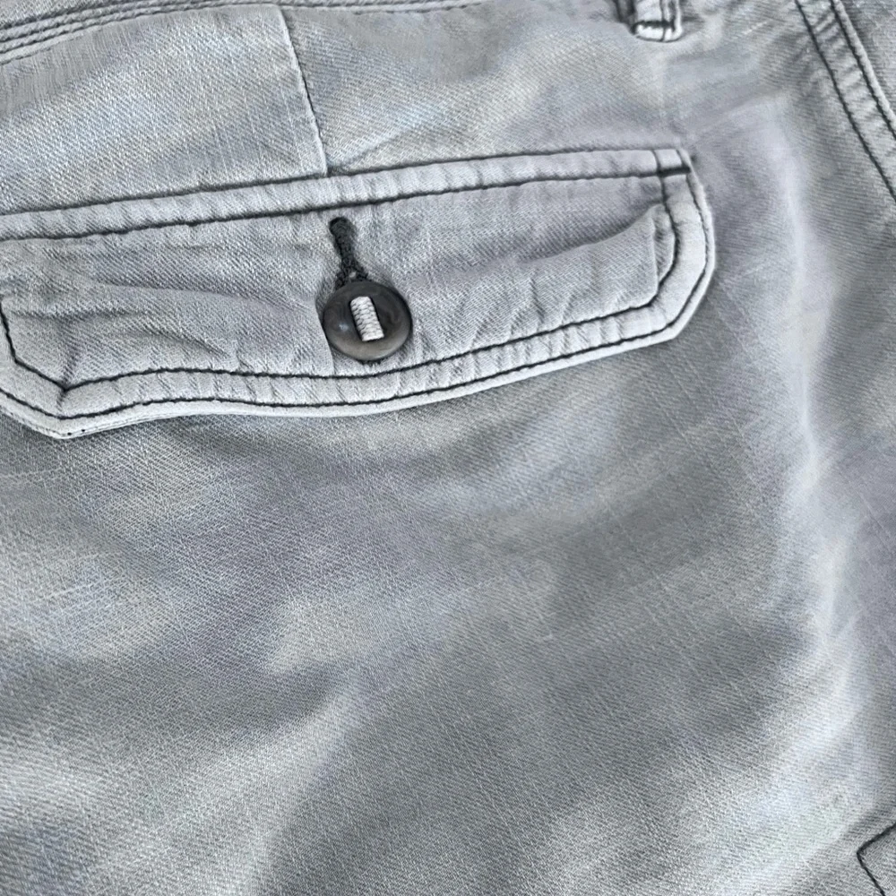 Men's Faherty Size 34-36 waist Gray Cargo Shorts with Relaxed Fit 8